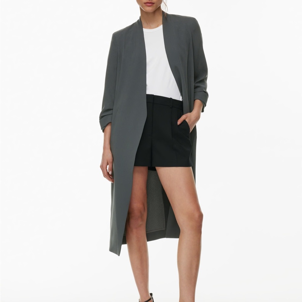 NWT Aritzia Babaton color grey Power Robe